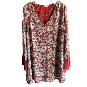 Women’s Floral Dress By Entro Size Large